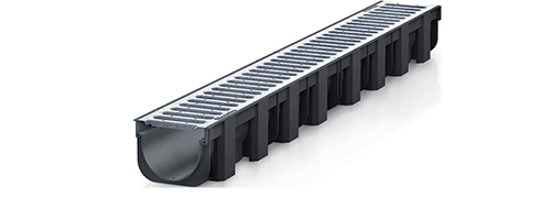 Caniveau en PP sans cornières avec grille autobloquantes TOPX 44300