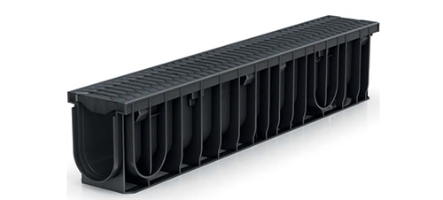 Caniveaux en PP avec cornières renforcées intégrées RECYFIX PRO