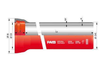 Tuyaux PAM en FD PAM à joint standard Ass - INTEGRAL DN 80_300